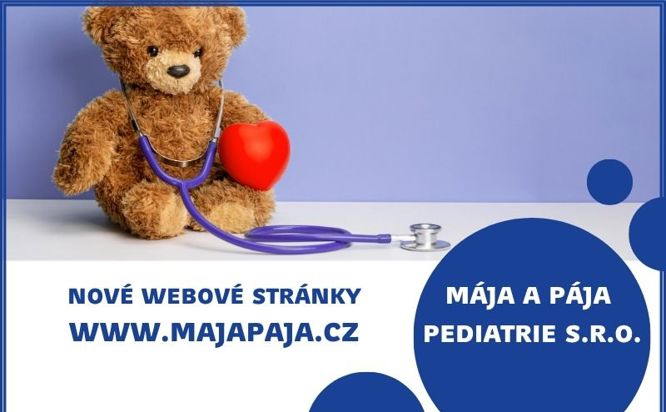 Nové webové stránky ordinace Mája a Pája Pediatrie s. r. o.