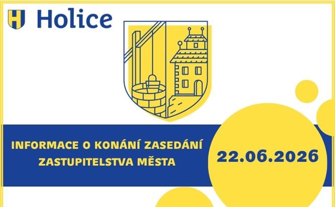 Informace o konání zasedání zastupitelstva města 22. června 2026